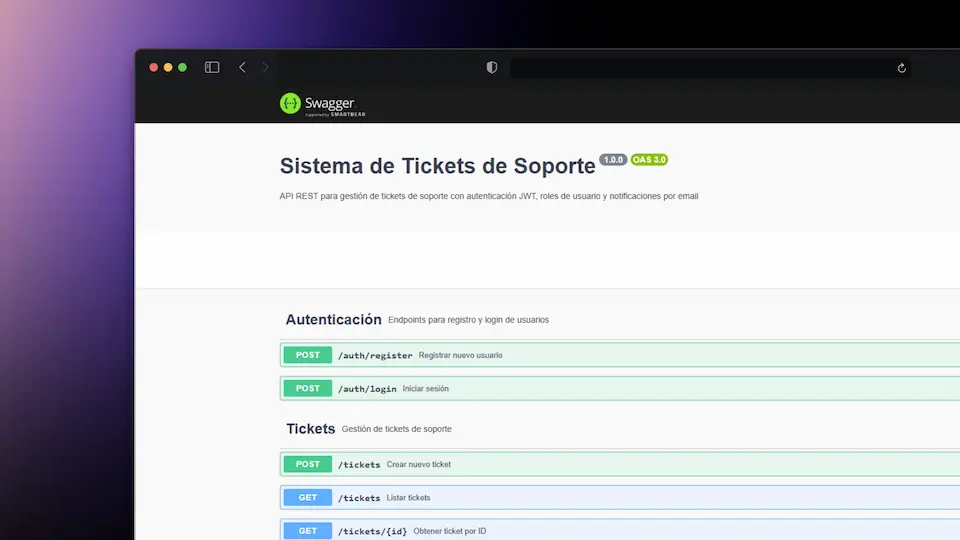 Sistema de Tickets de Soporte - NestJS